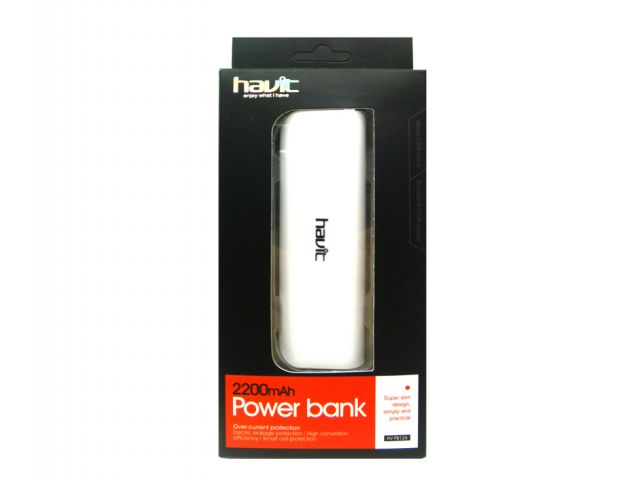 CARGADOR HAVIT DE EMERGENCIA 2200MAH CON CABLE MIRCO USB