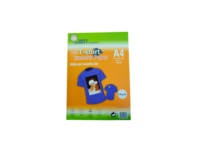 PAPEL WAYPORT TRANSFER DARK PTINTAS SUBLIMACION A4 X 10