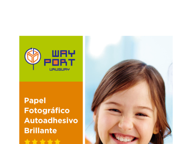 PAPEL WAYPORT AUTOADHESIVO GLOSSY 128130 GR A4 X20