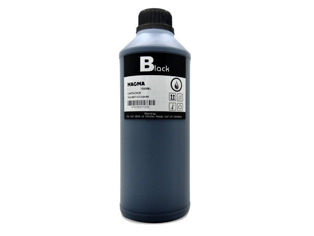 BOTELLA TINTA BLACK DE 1LT UNIVERSAL PBROTHER, EPSON, CANON Y HP