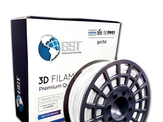 FILAMENTO PIMPRESORA 3D PLASTICO DE 1.75 MM  1KG WHITE