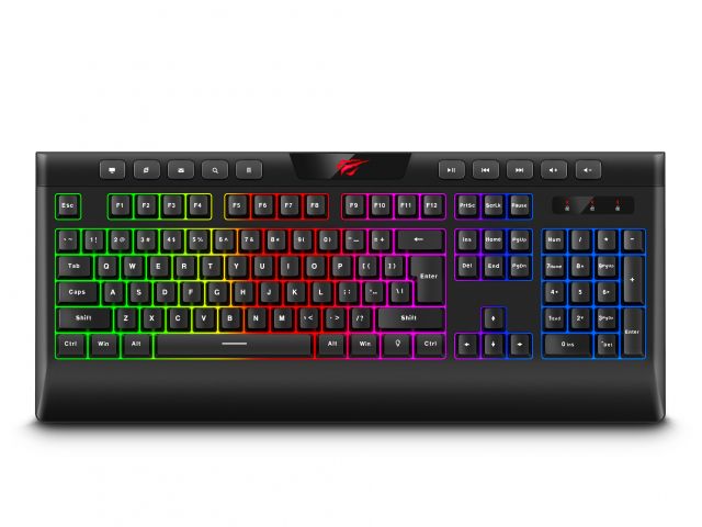 TECLADO HAVIT GAMER RETROILUMINADO CCABLE USB