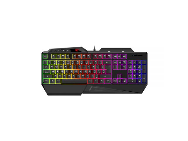 TECLADO HAVIT GAMER RETROILUMINADO CCABLE USB