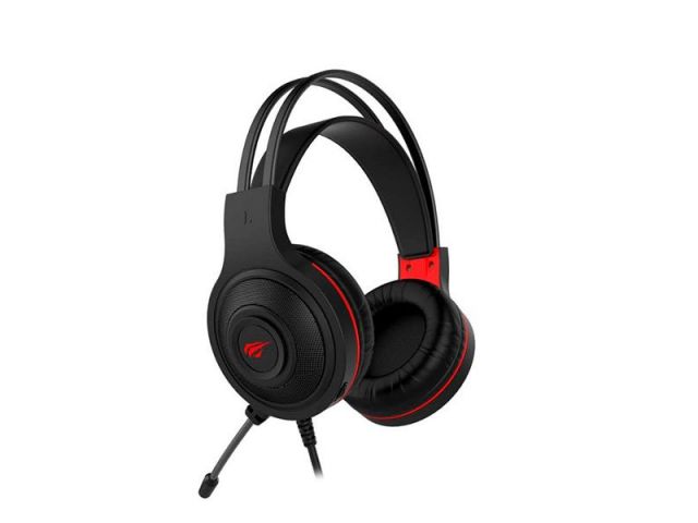 AURICULAR HAVIT GAMER CON MICROFONO NEGRO + ROJO