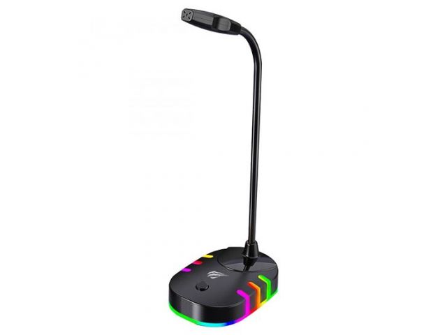 MICROFONO GAMER HAVIT RGB RETROILUMINADO CCABLE 1.5M ENTRADA USB 