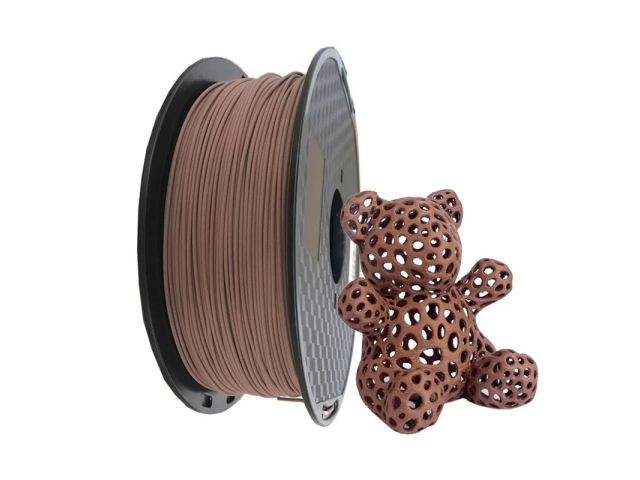 FILAMENTO PIMPRESORA 3D PLA DE 1.75 MM  1 KG MADERA OSCURO