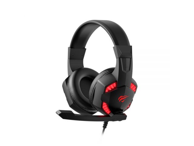 AURICULAR HAVIT GAMER CON MICROFONO Y VINCHA CENTRADA 3.5MM + USB COLOR NEGRO