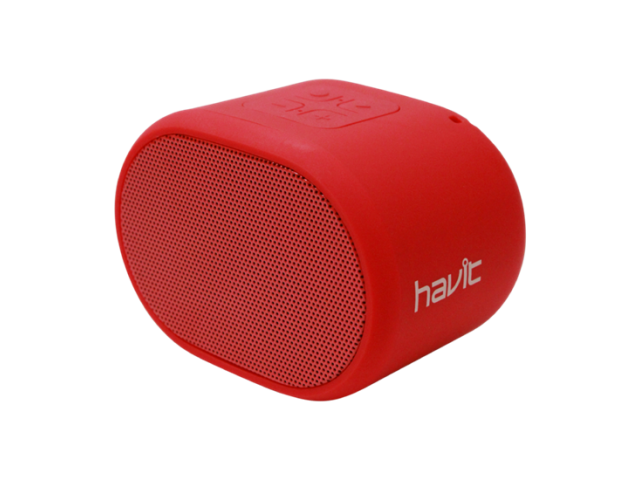 PARLANTE HAVIT INALAMBRICO CON BLUETOTH, COLOR ROJO