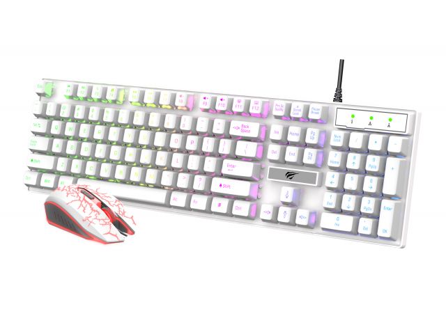 SET DE TECLADO Y MOUSE HAVIT ESPAOL USB CON CABLE