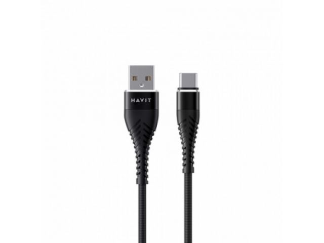 CABLE HAVIT USB A TIPO C 1M DE LARGO NEGRO