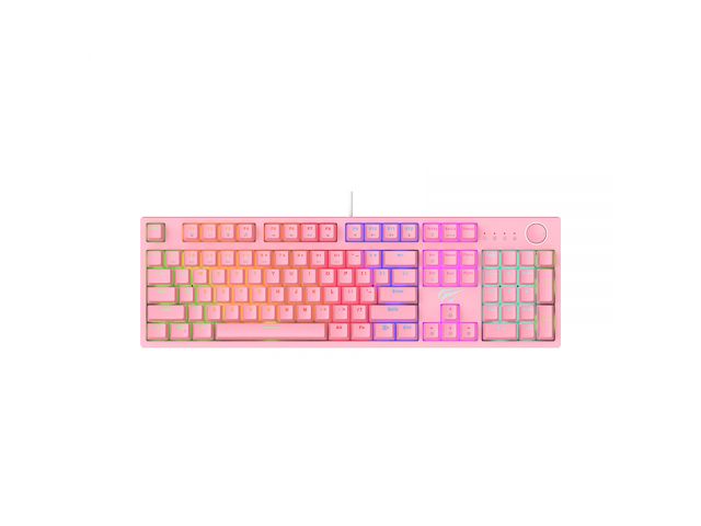 TECLADO MECANICO GAMER ROSA