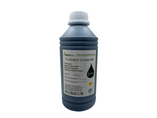 BOTELLA TINTA BLACK DE 1LT UNIVERSAL PBROTHER, EPSON, CANON Y HP