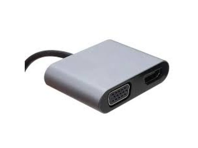 ADAPTADOR C A VGA + HDMI + USB2.0 + PD DOCKING