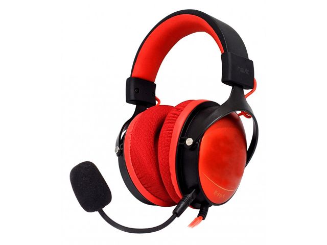 AURICULAR HAVIT GAMER CON MICROFONO NEGRO + ROJO PARA PS4PS5 PROXBOXNINTENDO SWITCH