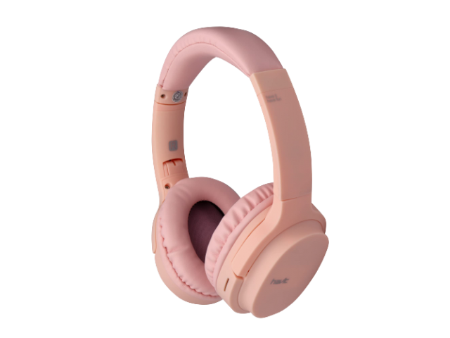 AURICULAR HAVIT INALAMBRICO PINK CON BLUETOOTH