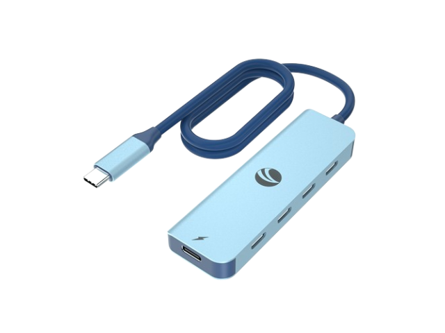 ADAPTADOR VCOM C A 4X USB C 1X PD 3.0 100W