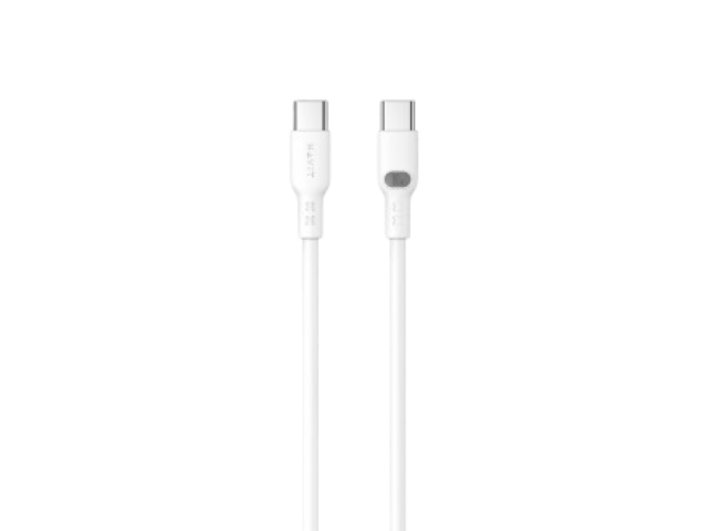 CABLE HAVIT CB6280 USB TIPO C A TIPO C DE CARGA RPIDA 100W BLANCO 1.2M