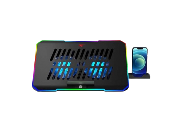 LAPTOP COOLER HAVIT 9 -17 CON SOPORTE PARA CELULAR