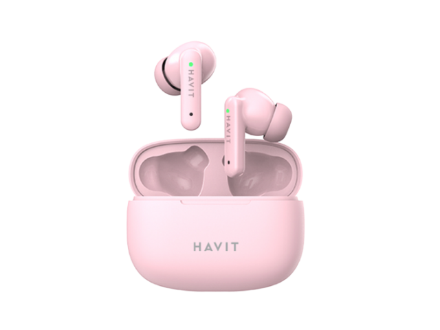 AURICULAR HAVIT INALAMBRICO CON BLUETOOTH 5.0 CONTROL TACTIL INTELIGENTE - PINK