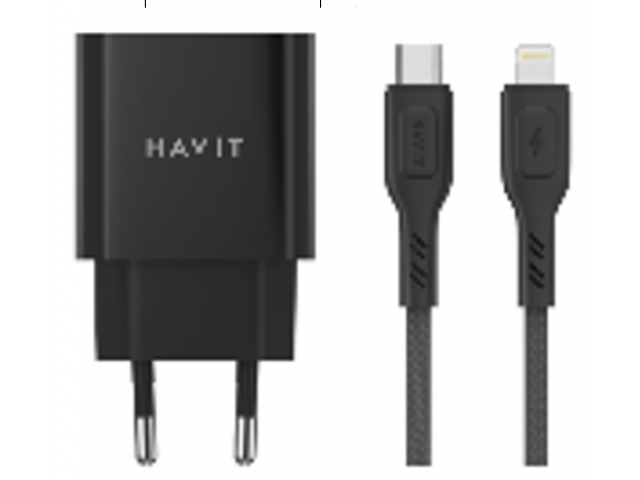 CARGADOR HAVIT USB TIPO C A LIGHTNING IPHONE