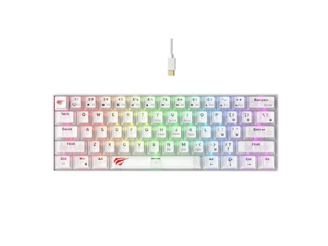 TECLADO MECANICO HAVIT BLANCO 