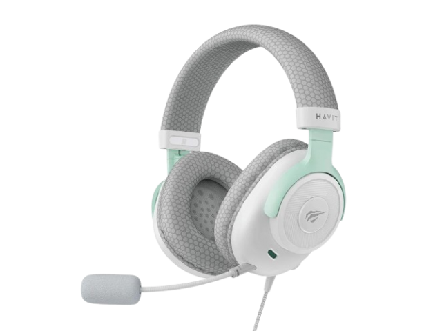 AURICULAR HAVIT GAMER USB HV-H2230D BLANCOGRISCYAN