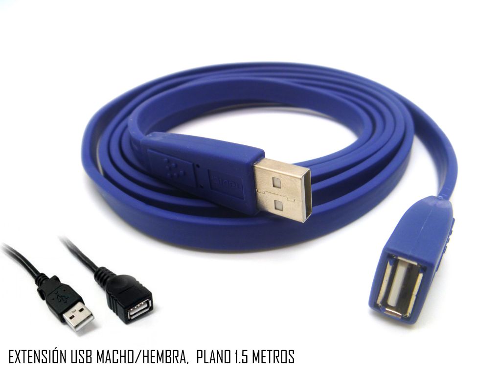 CABLE HAVIT USB 2.0 EXTENSION CABLE - 1.5M PLANO