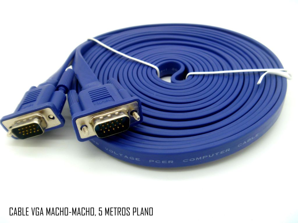 CABLE HAVIT 5M VGA MACHO MACHO CABLE 15 PINS PLANO