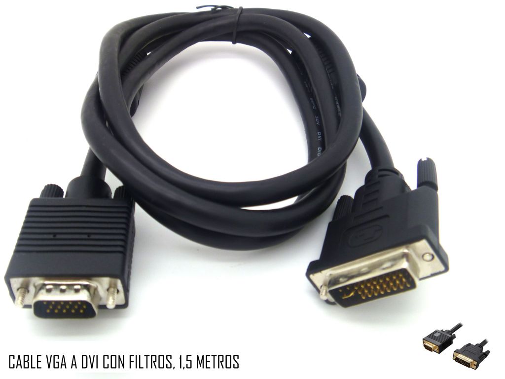 CABLE HAVIT 1.5M VGA TO DVI CABLE (24+5) TODOS LOS PINS DVI