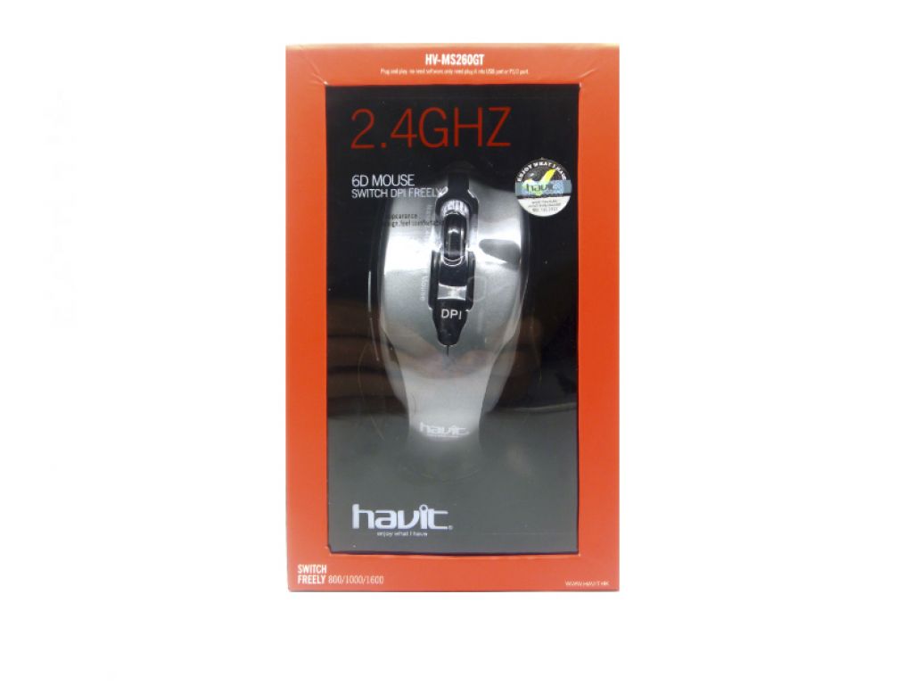 MOUSE HAVIT INALAMBRICO (UTILIZA UNA PILA AAA) GRIS