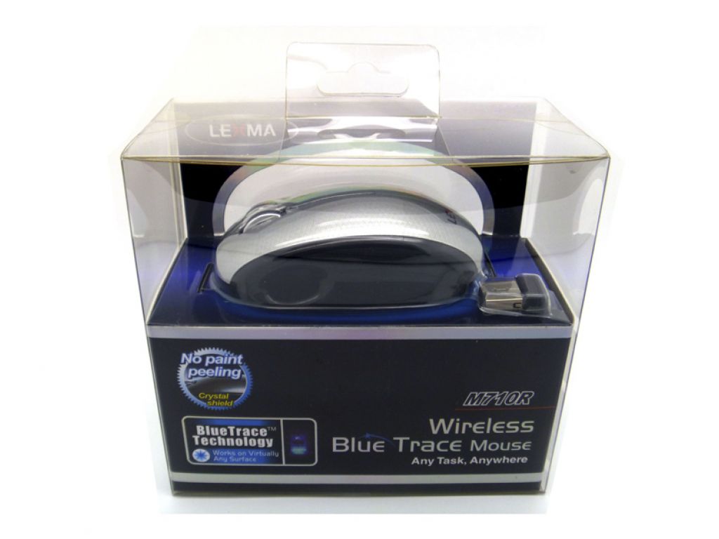 MOUSE BLUE TRACE INALMBRICO PLATEADO