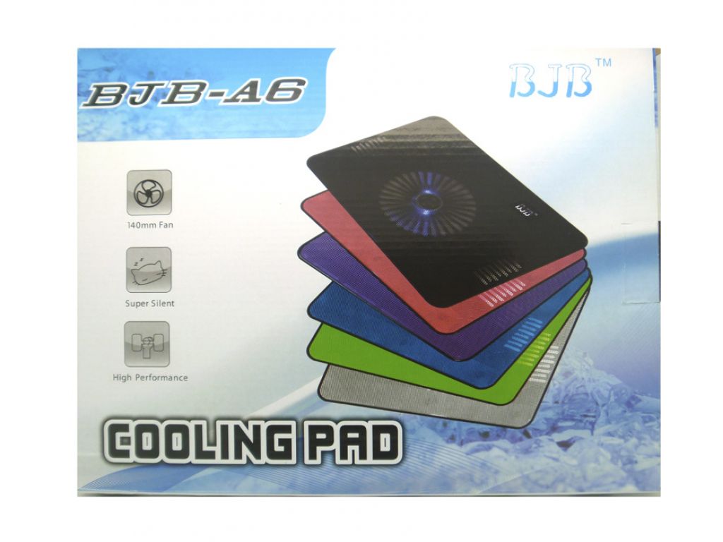 LAPTOP COOLER GENERICO AZUL DE 15.6" A6 CON VENTILADOR CENTRAL