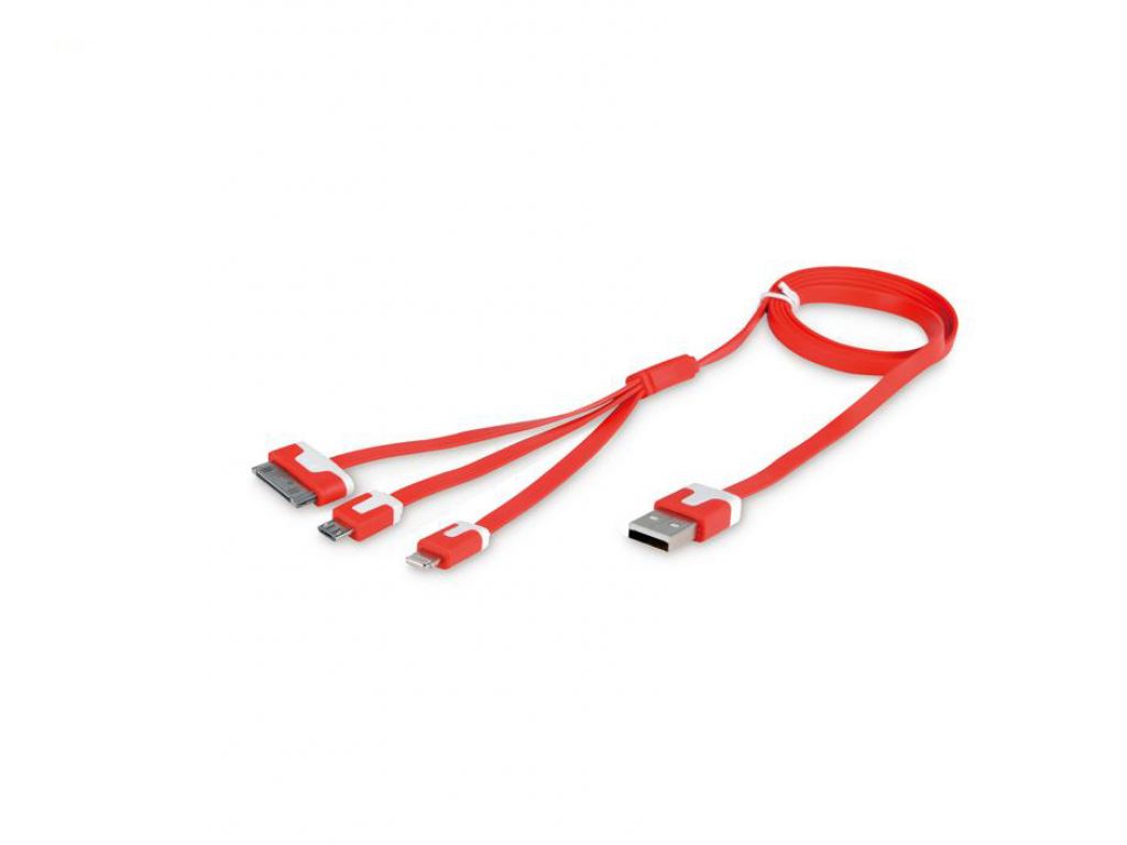 CABLE HAVIT 3 EN UNO PARA DATOS Y CARGA - PARA  iPHONE 4 y 5 Y MICRO USB