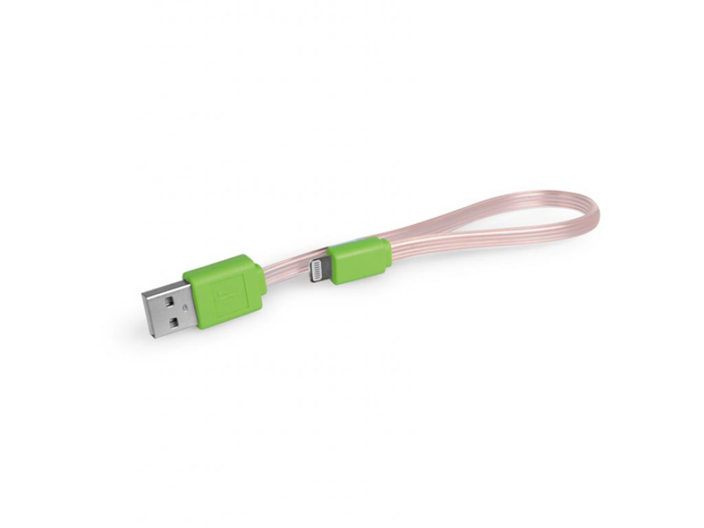 CABLE HAVIT USB P/iPHONE 5 CON ILUMINACION, 25 CM