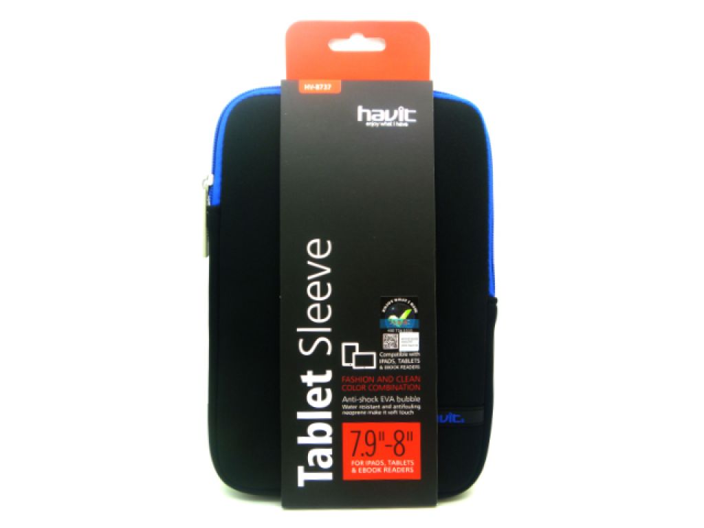 FUNDA FLEXIBLE HAVIT PARA TABLET 7.9" CON PROTECTOR DE VIBRACION