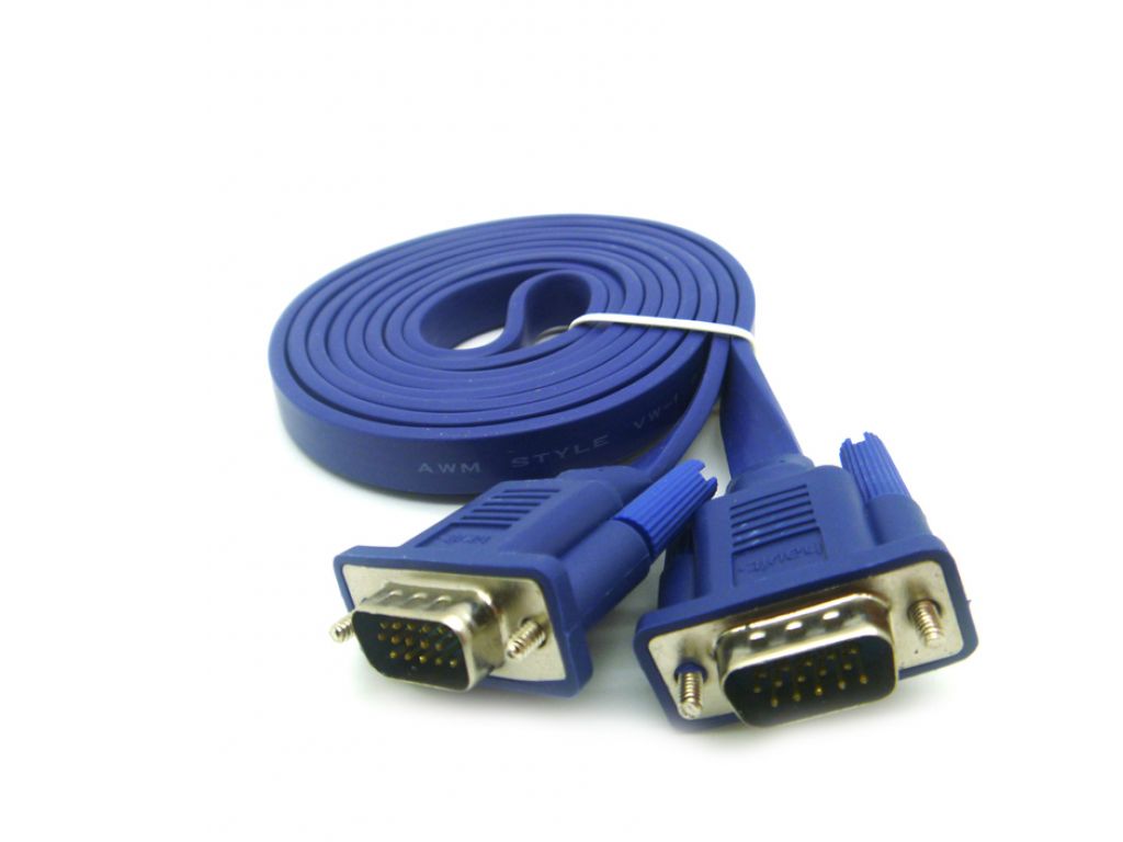 CABLE HAVIT 1.5M VGA MACHO MACHO CABLE 15 PINS PLANO