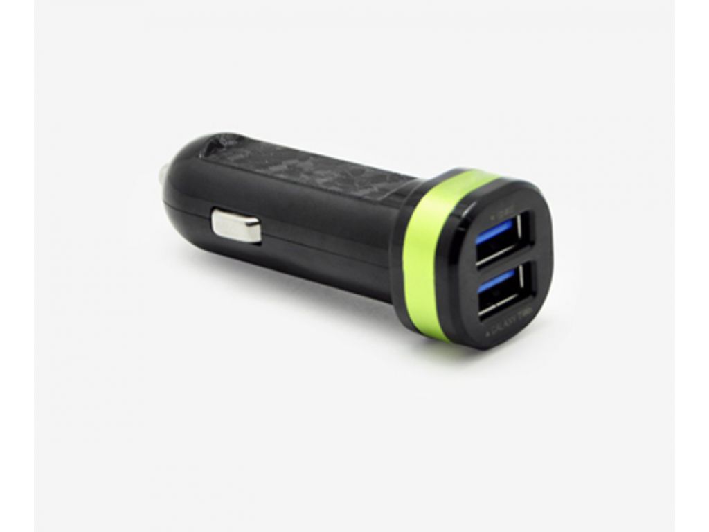 CARGADOR HAVIT  PARA AUTOMOVIL CON 2 PUERTOS USB 