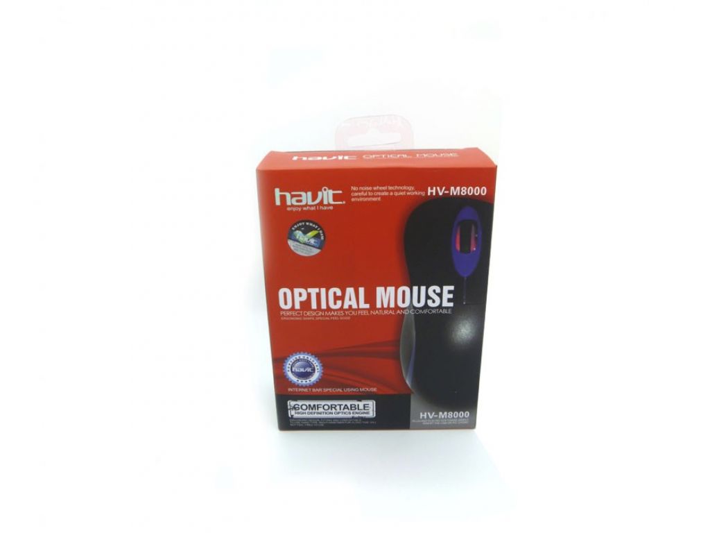 MOUSE HAVIT USB, ERGOMETRICO C/CABLE VARIOS COLORES