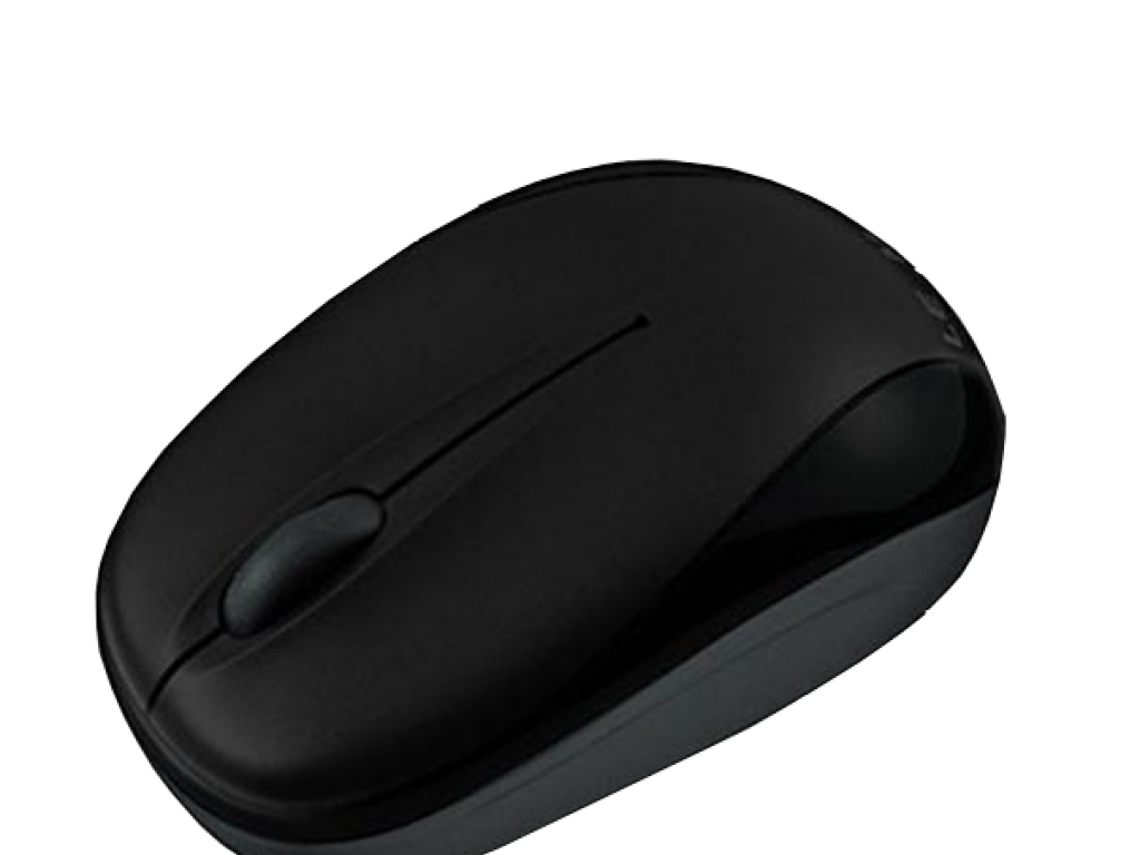 MOUSE YOYO PTICO, CABLE RETRACTIL INCORPORADO, NEGRO