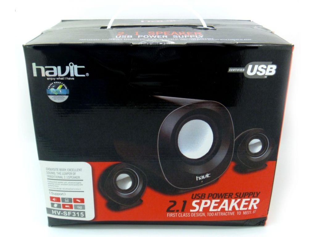 PARLANTE HAVIT SUBOOFER CON PLUG EUROPEO