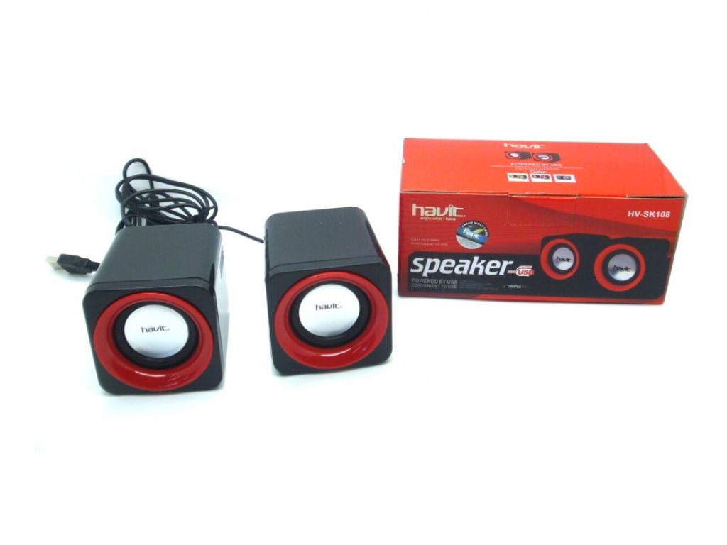 PARLANTE HAVIT PARA PC CON ALIMENTACION USB CUBO