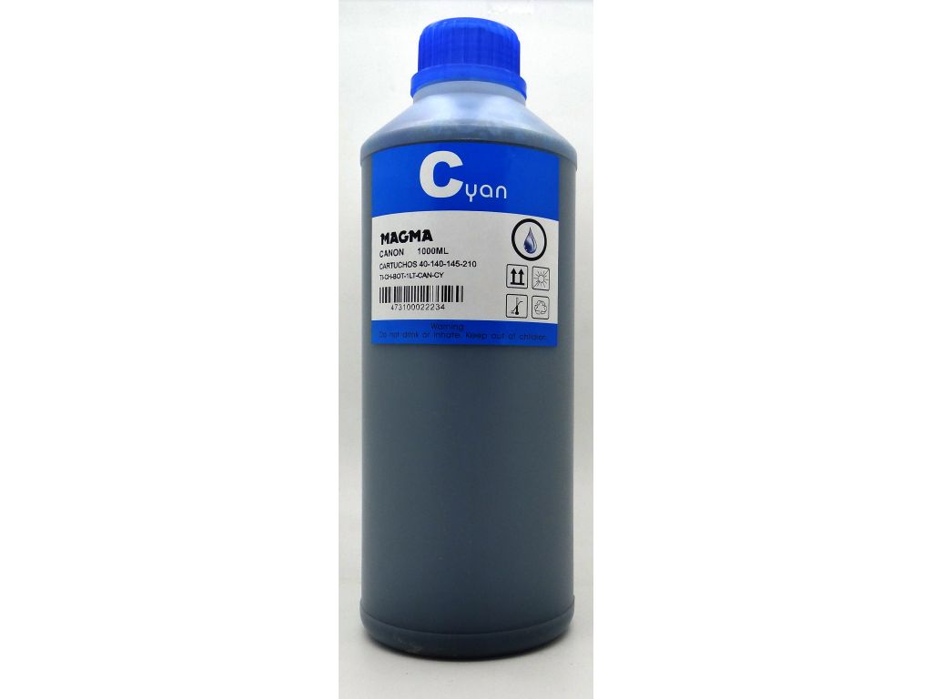 BOTELLA TINTA CY 1 LITRO P/CISS CANON PIXMA G1100/2100/3100 CYAN