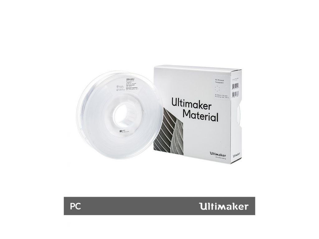 FILAMENTO ULTIMAKER PCA 750GR 3MM TRANSPARENT