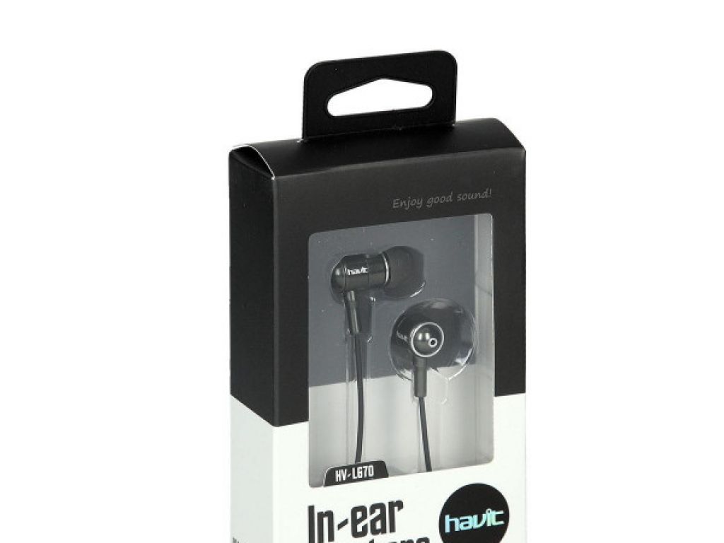 AURICULAR HAVIT S/MICROFONO CON CABLE DE 1.2M Y PLUG 3.5MM, COLOR NEGRO Y PLATA