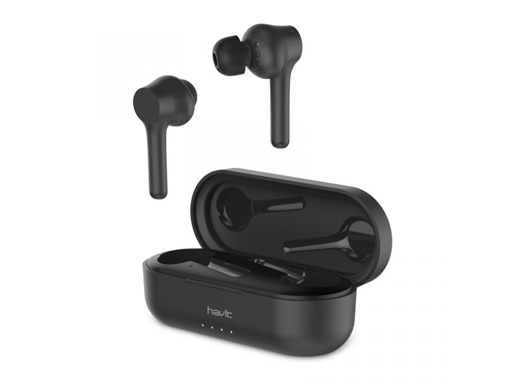 AURICULARES HAVIT TIPO "EARBUDS", COLOR NEGRO