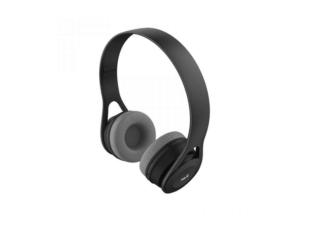 AURICULARES HAVIT PLEGABLES CON MICRFONO Y ENTRADA JACK 3,5MM, COLOR NEGRO