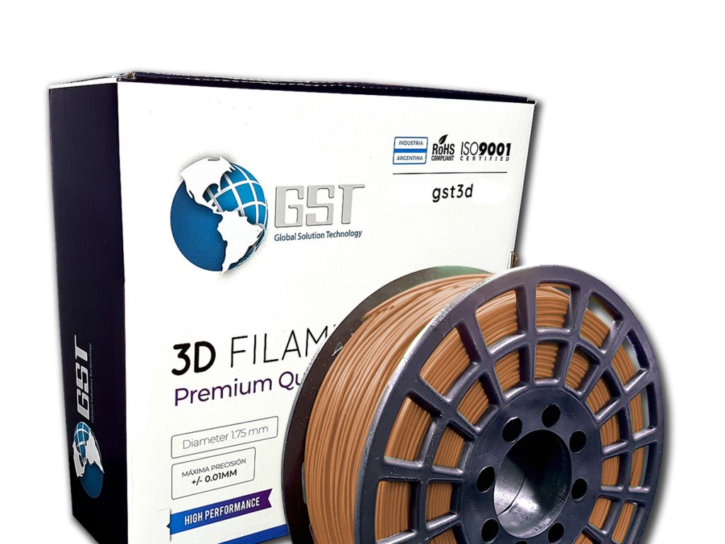 FILAMENTO P/IMPRESORA 3D PLA DE 1.75 MM / 1 KG BROWN