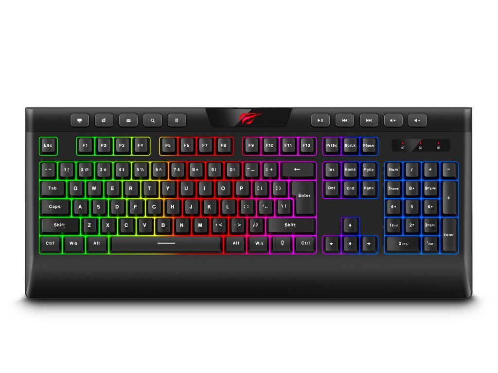 TECLADO HAVIT GAMER RETROILUMINADO C/CABLE USB