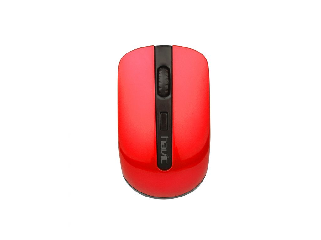 MOUSE HAVIT INALAMBRICO 800-1600 DPI ROJO Y NEGRO