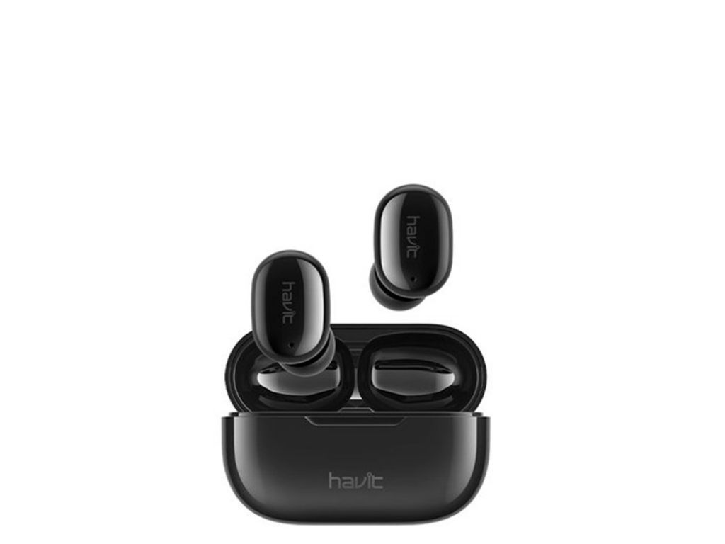 AURICULAR HAVIT INALAMBRICO CON BLUETOOTH 5.0 CONTROL TACTIL INTELIGENTE BLACK